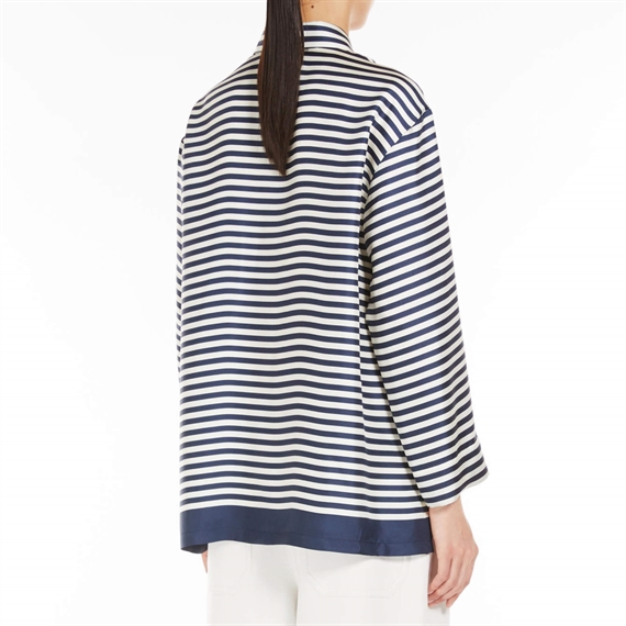 \'S Max Mara Maya Skjorte, Ecru Pinstripes